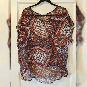Sam & Lavi Sheer Rayon Top (S)